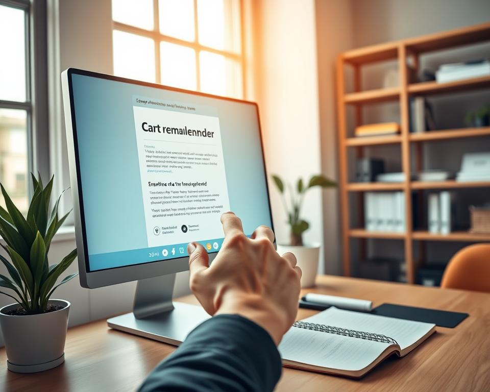Automated email sequences for abandoned carts
